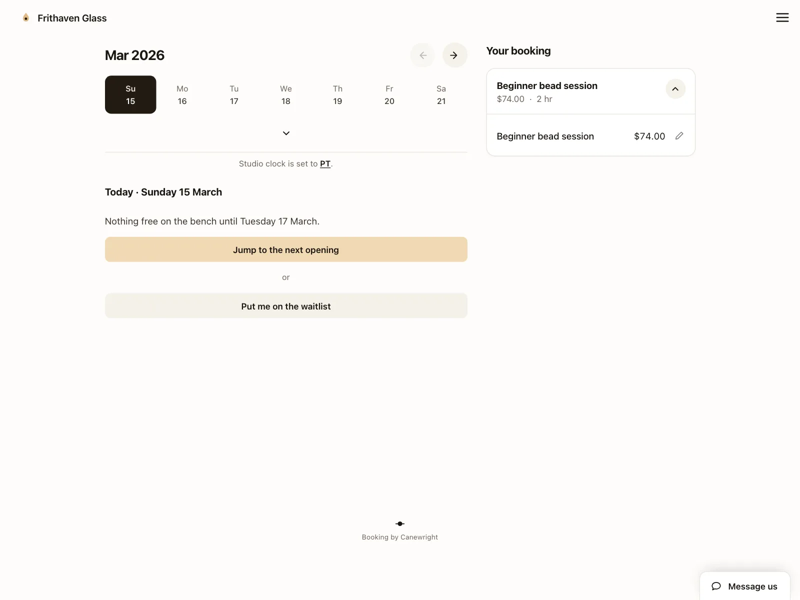 Waitlist