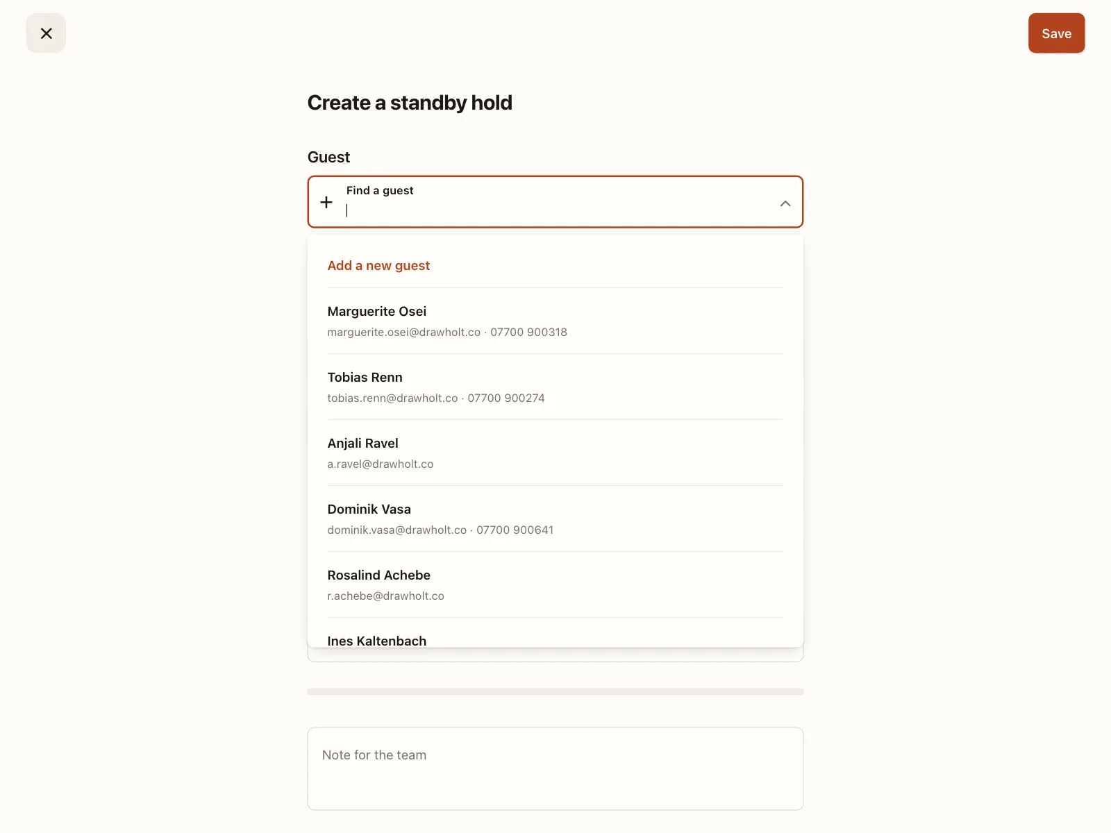Waitlist