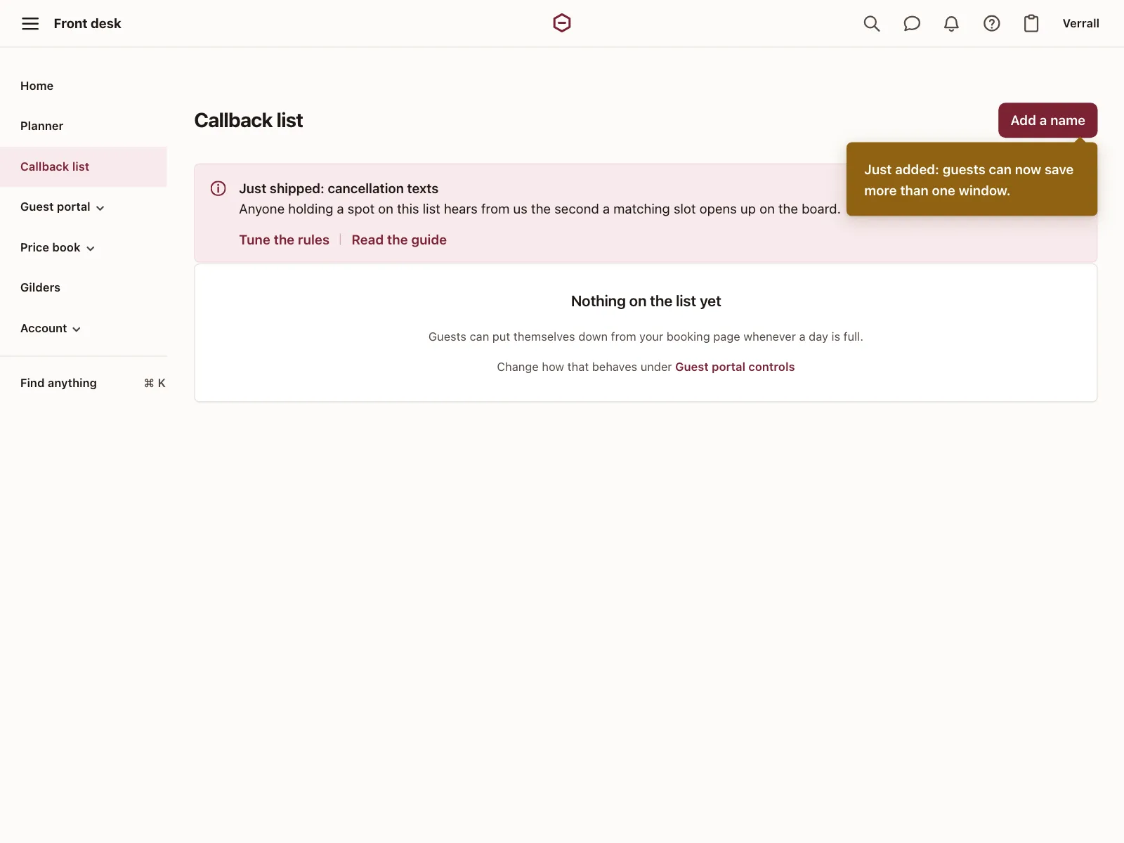 Waitlist