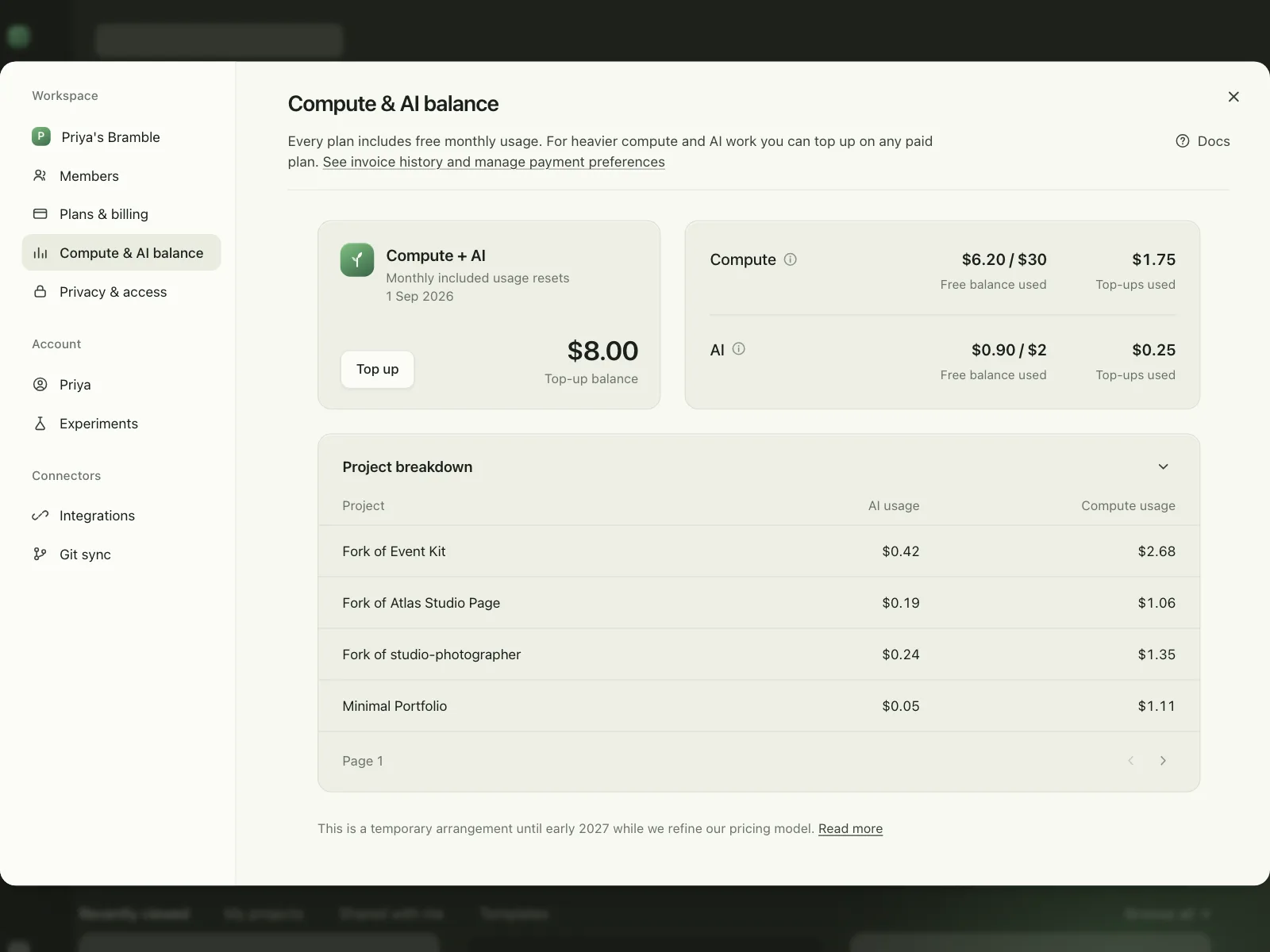 Wallet & Balance
