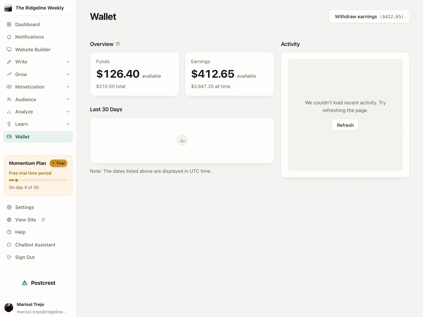 Wallet & Balance