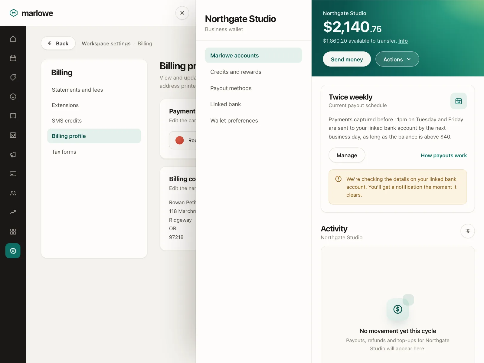 Wallet & Balance