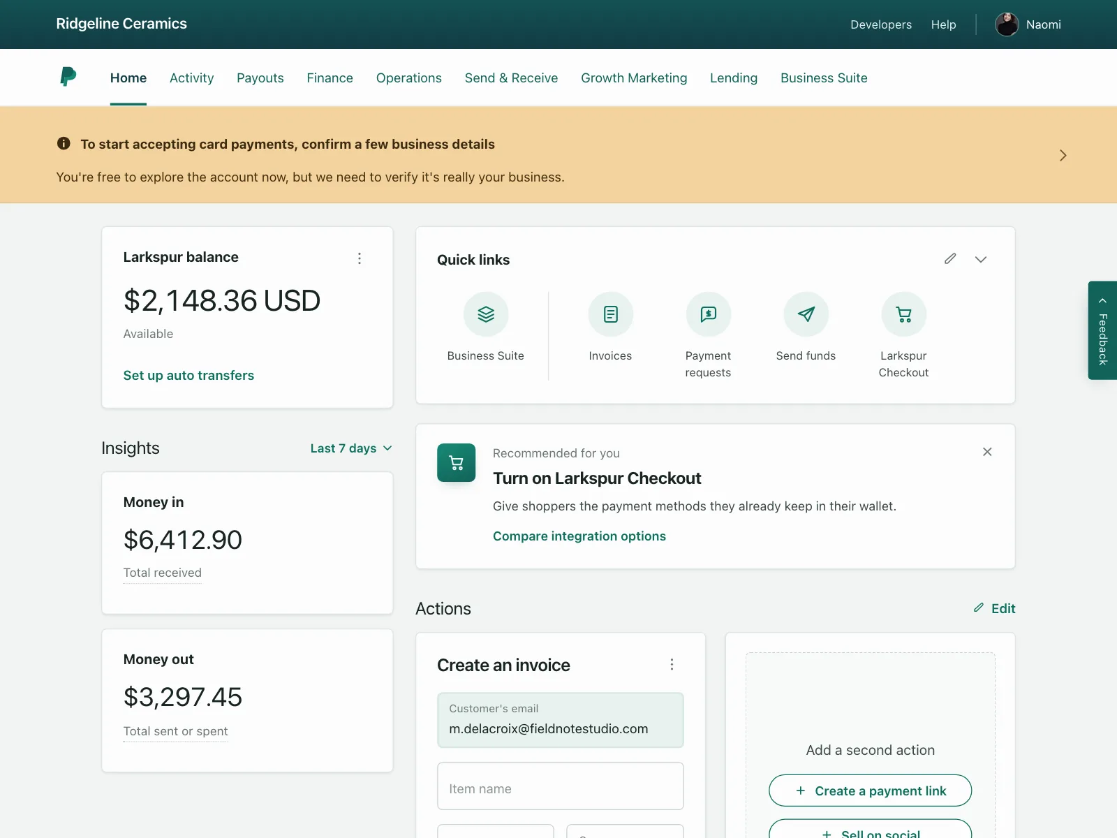 Wallet & Balance