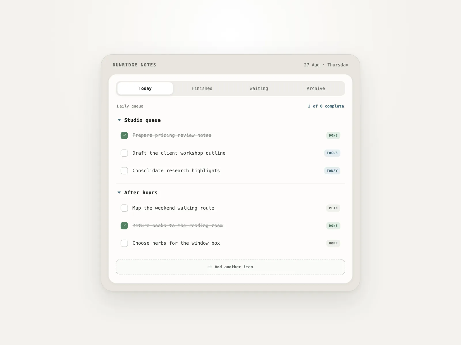 Widgets