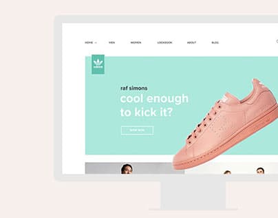 Web Design for Adidas Shoes