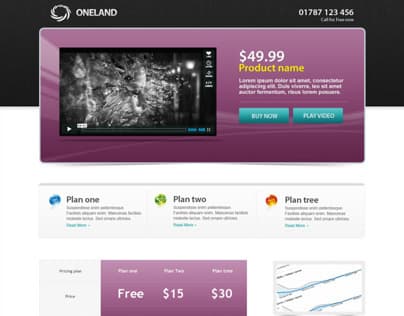 ONELAND Landing page