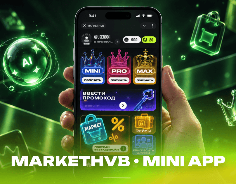 MARKETHVB • TELEGRAM MINI APP