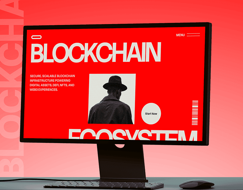 Blockchain Ecosystem Landing Page UI/UX Design