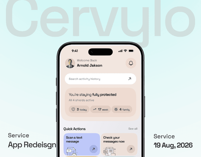 AI Scam Call – Spam Protection & Mobile App Design