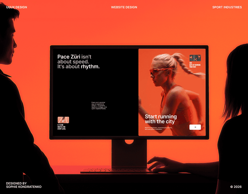 Pace Züri – Running Club Web design | UI/UX & Landing