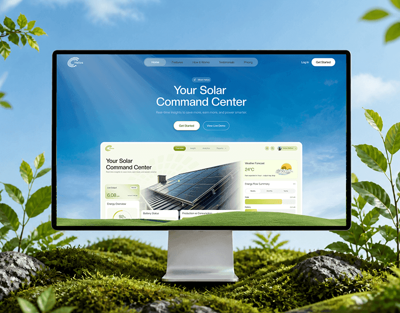 Website Design for Solar Energy - Helios