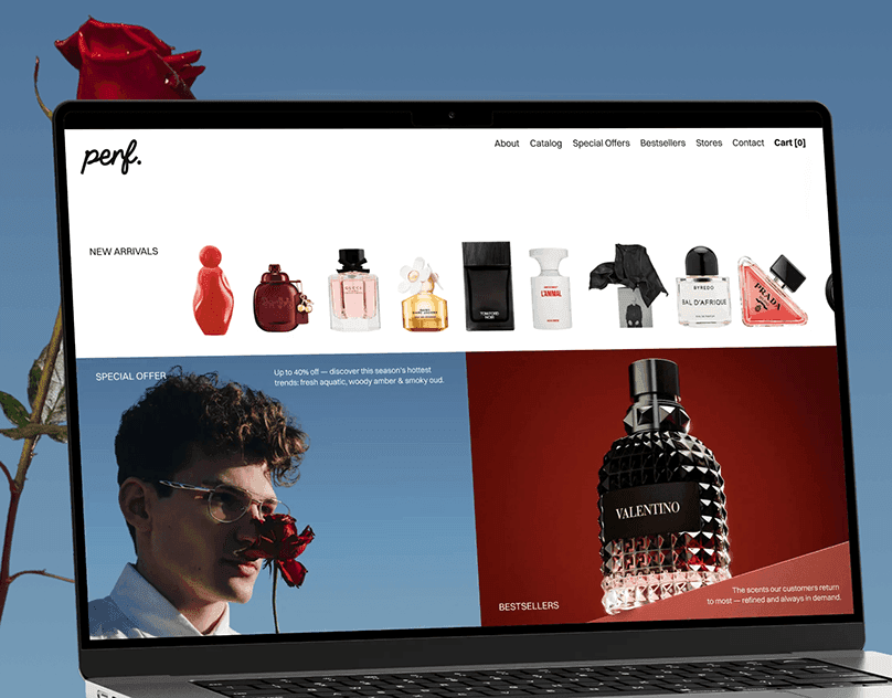 Perfume Store — Luxury Ecommerce Website Design Concept