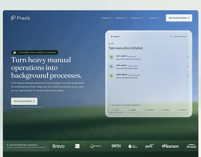 Praxis AI Brand Identity & Web Design