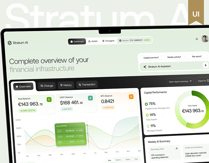 Stratum AI - UX/UI & Branding for Financ...