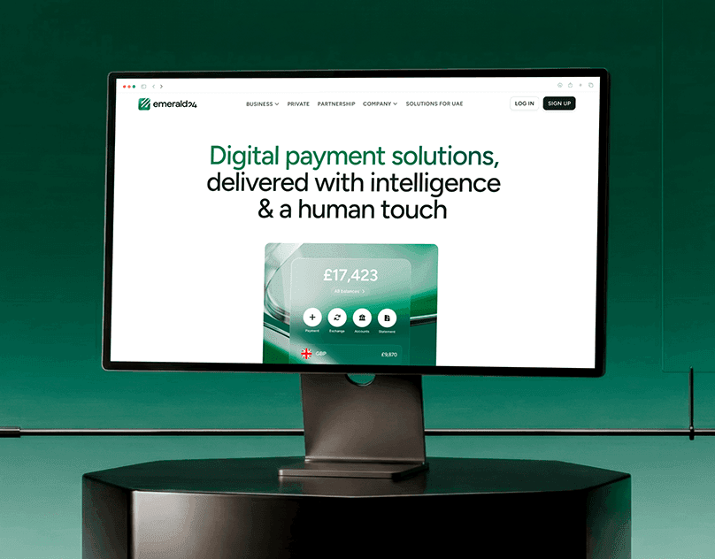 Digital banking app & website design | Emerald24