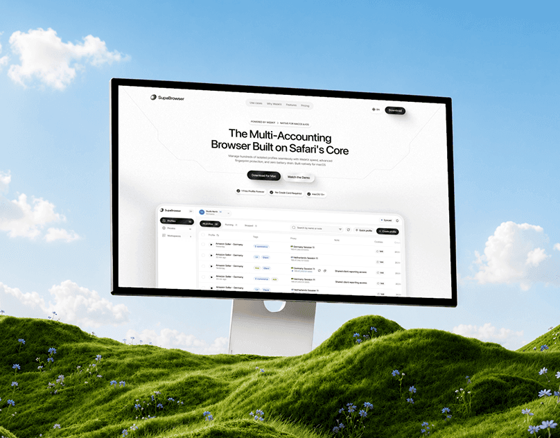 SUPABROWSER. Website Design - SaaS UX/UI Design