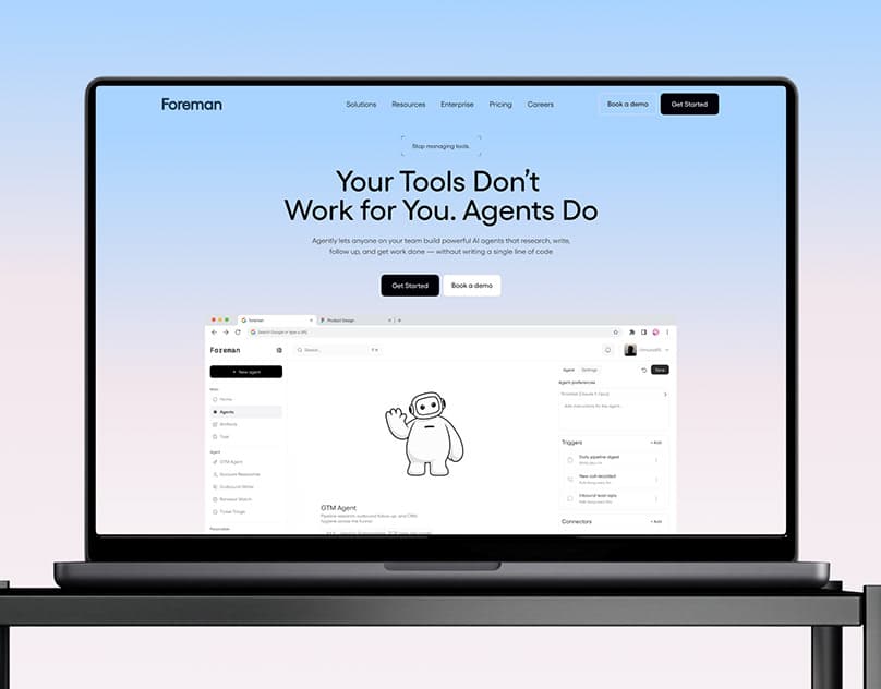 AI Agent Builder Platform | SaaS Dashboard UI/UX Design
