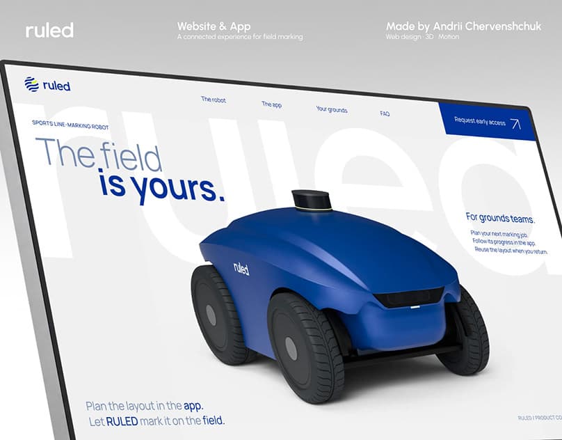 RULED — Robotics Website Design | UI/UX, 3D & Motion