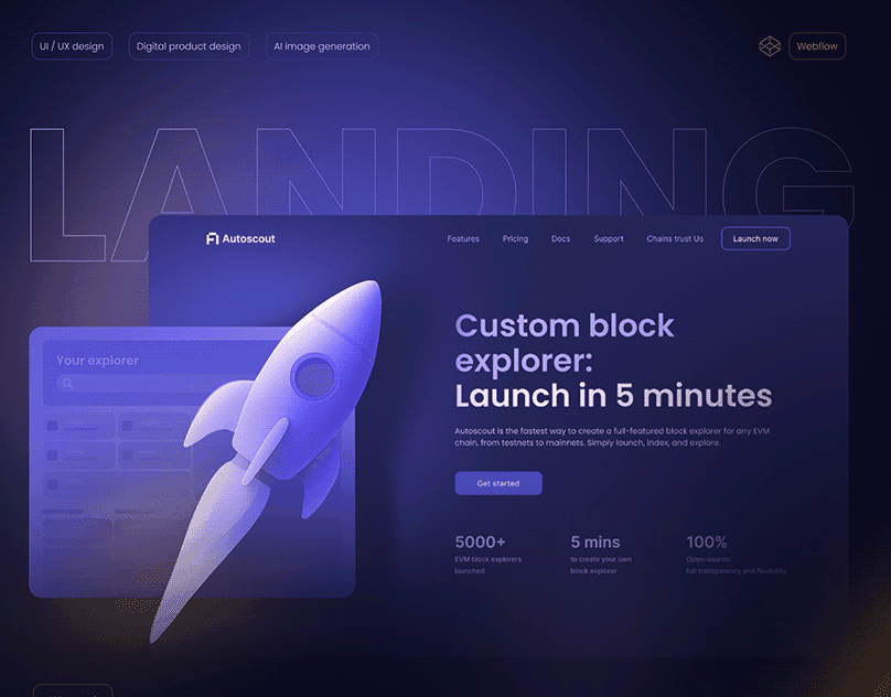 Autoscout landing page