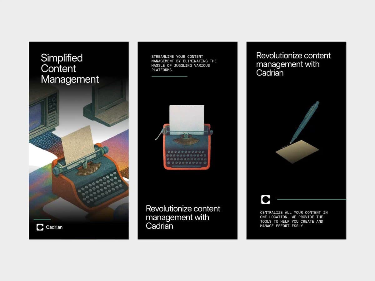 Cadrian Content Management App