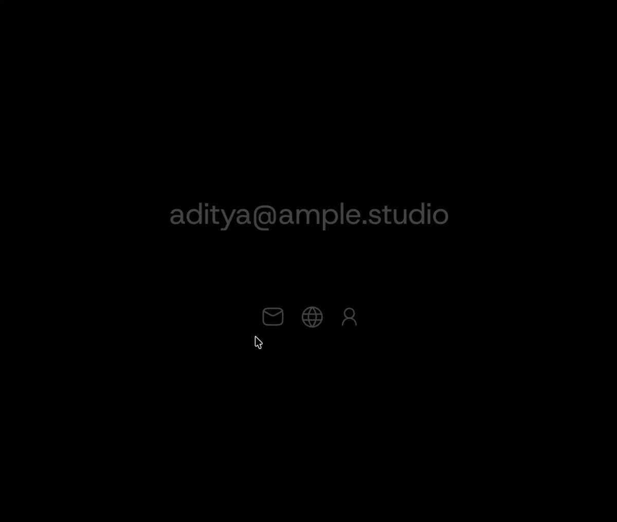 Ample Studio Contact Screen