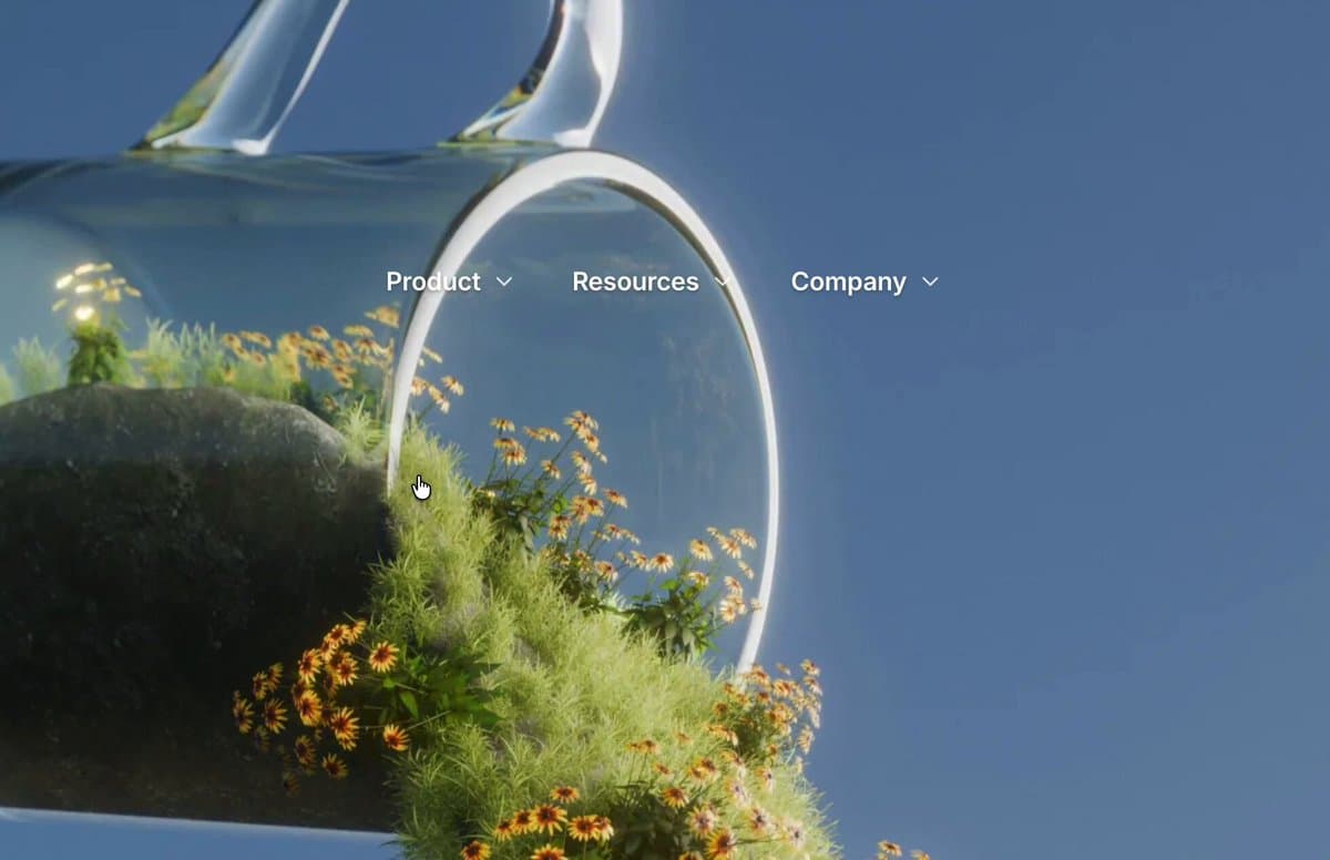 Glass Cup Product Navigation