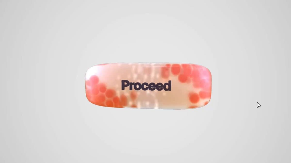 Proceed Glossy Pill Button