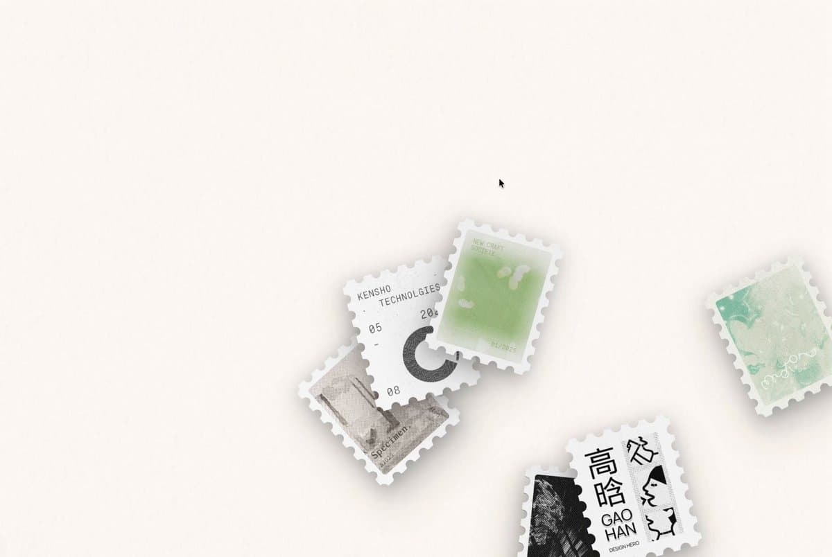 Scattered Postage Stamps