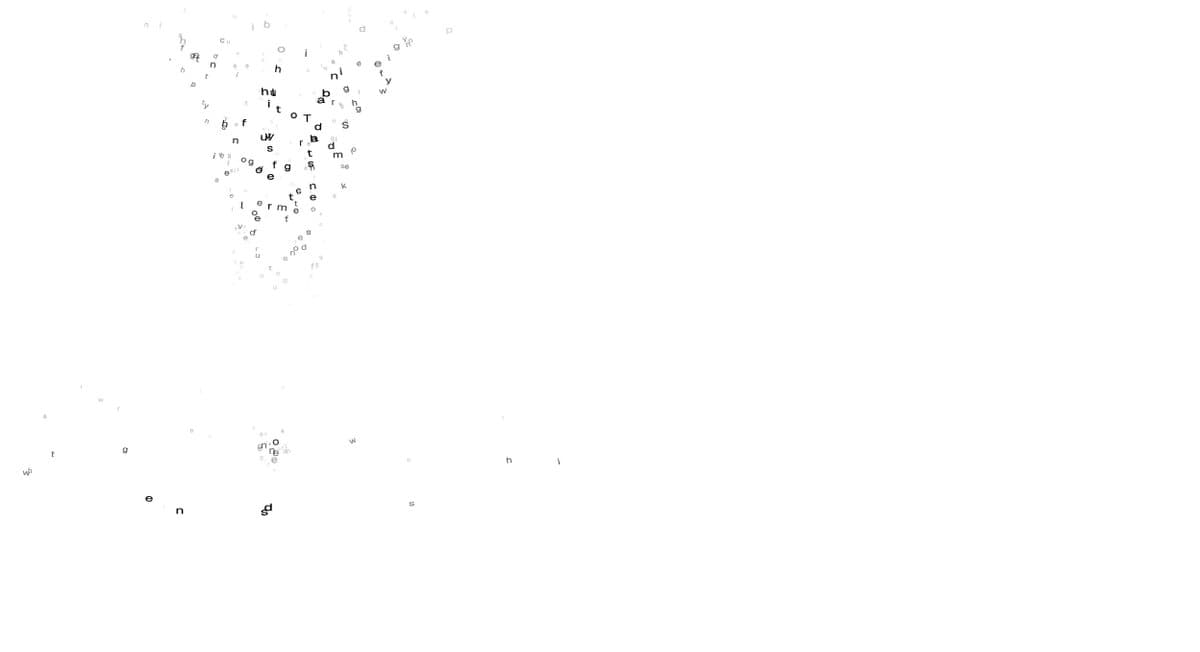 Falling Letter Dissolve Effect