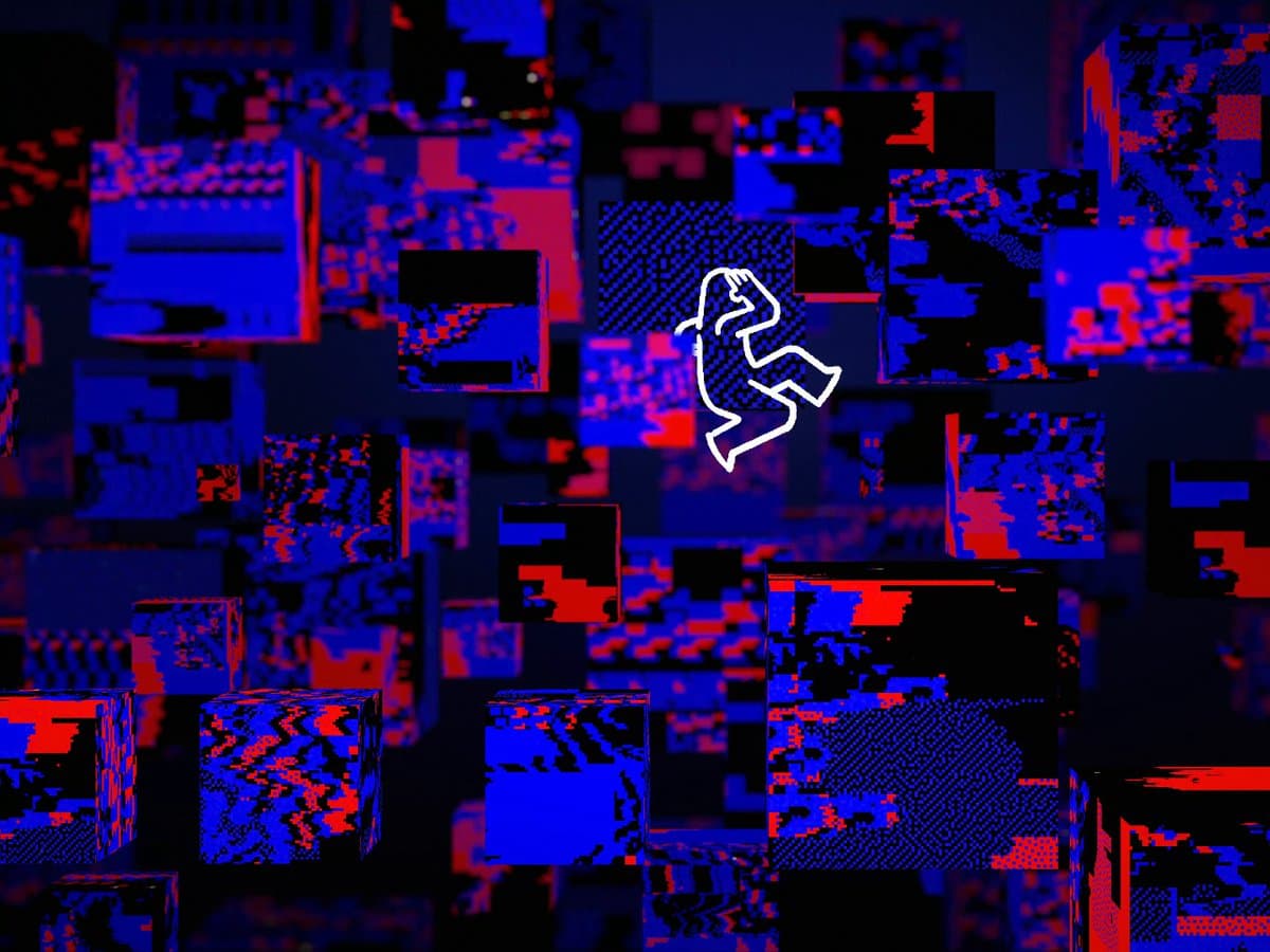 Glitch Cube Running Figure