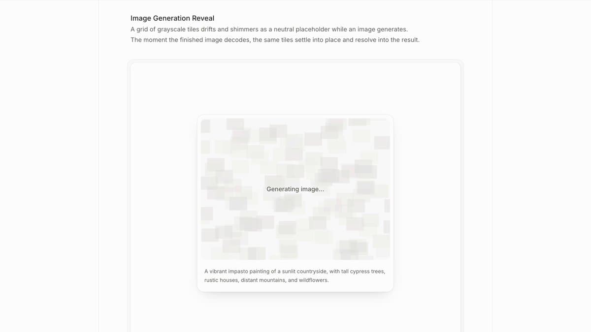 Image Generation Reveal Loader
