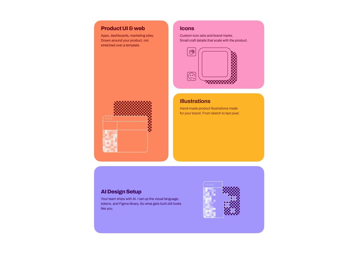 Colorful Design Service Cards