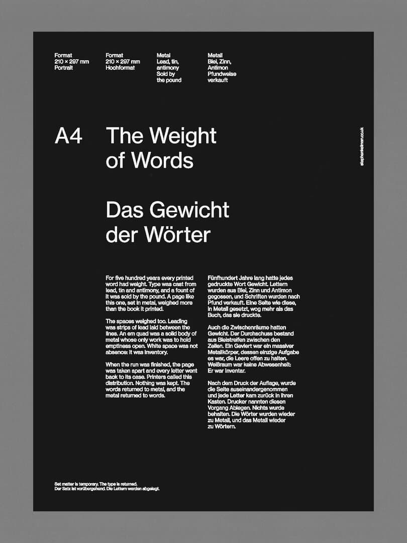 Weight Of Words Poster