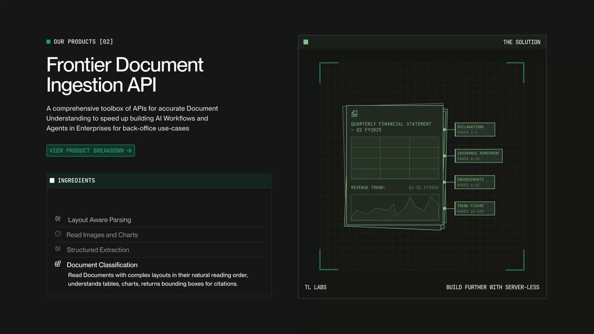 Frontier Document Ingestion API Page