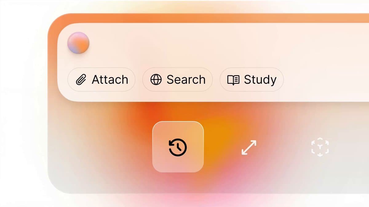 Warm Gradient Chat Toolbar