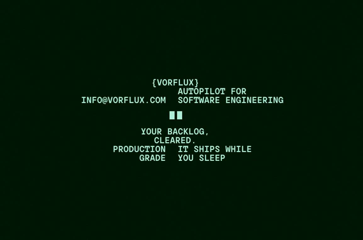 Vorflux Terminal Backlog Screen