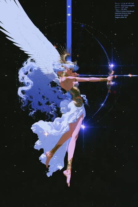 Celestial Archer Angel Illustration