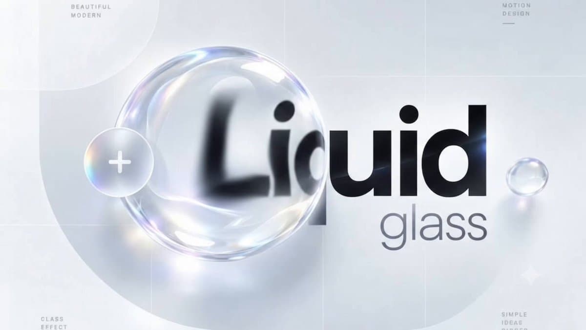 Liquid Glass Text Effect