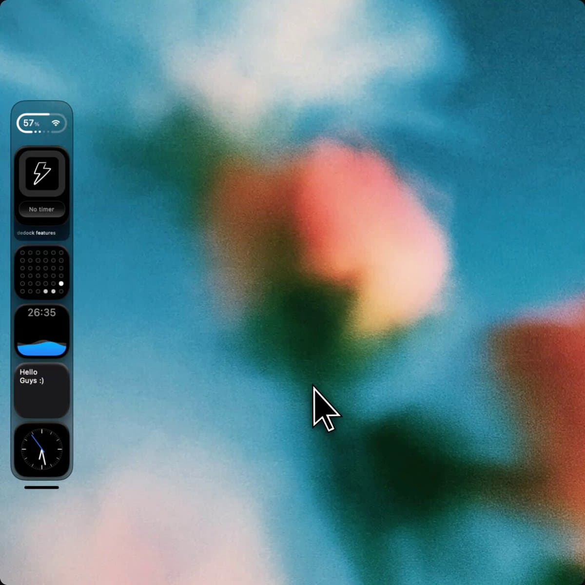 Floral Widget Dock Stack