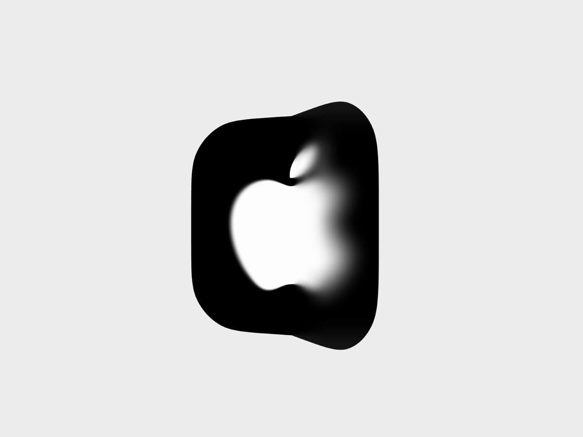 Glowing Apple Logo Morph
