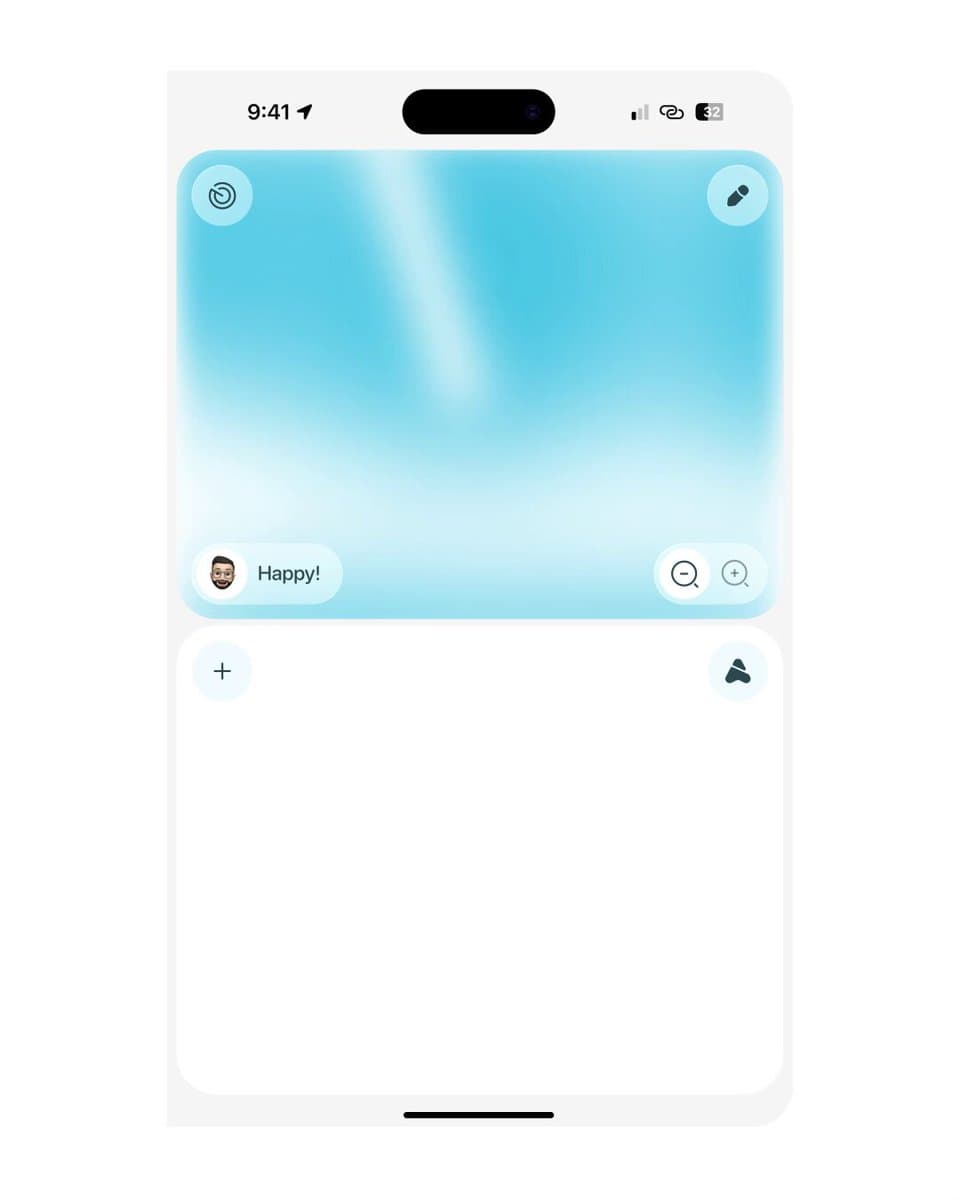 Blue Gradient Photo Widget