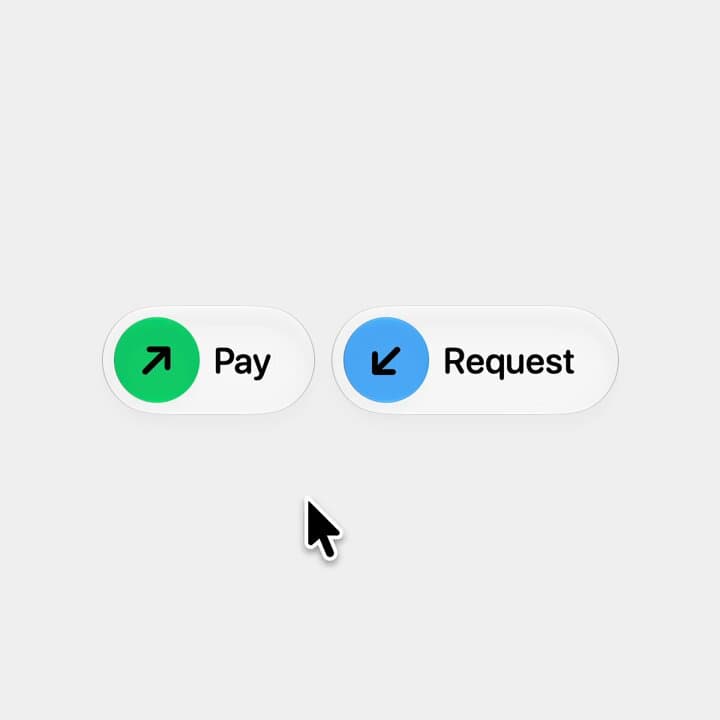 Pay And Request Buttons