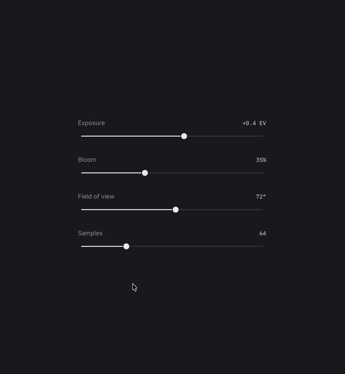 3D Render Settings Panel