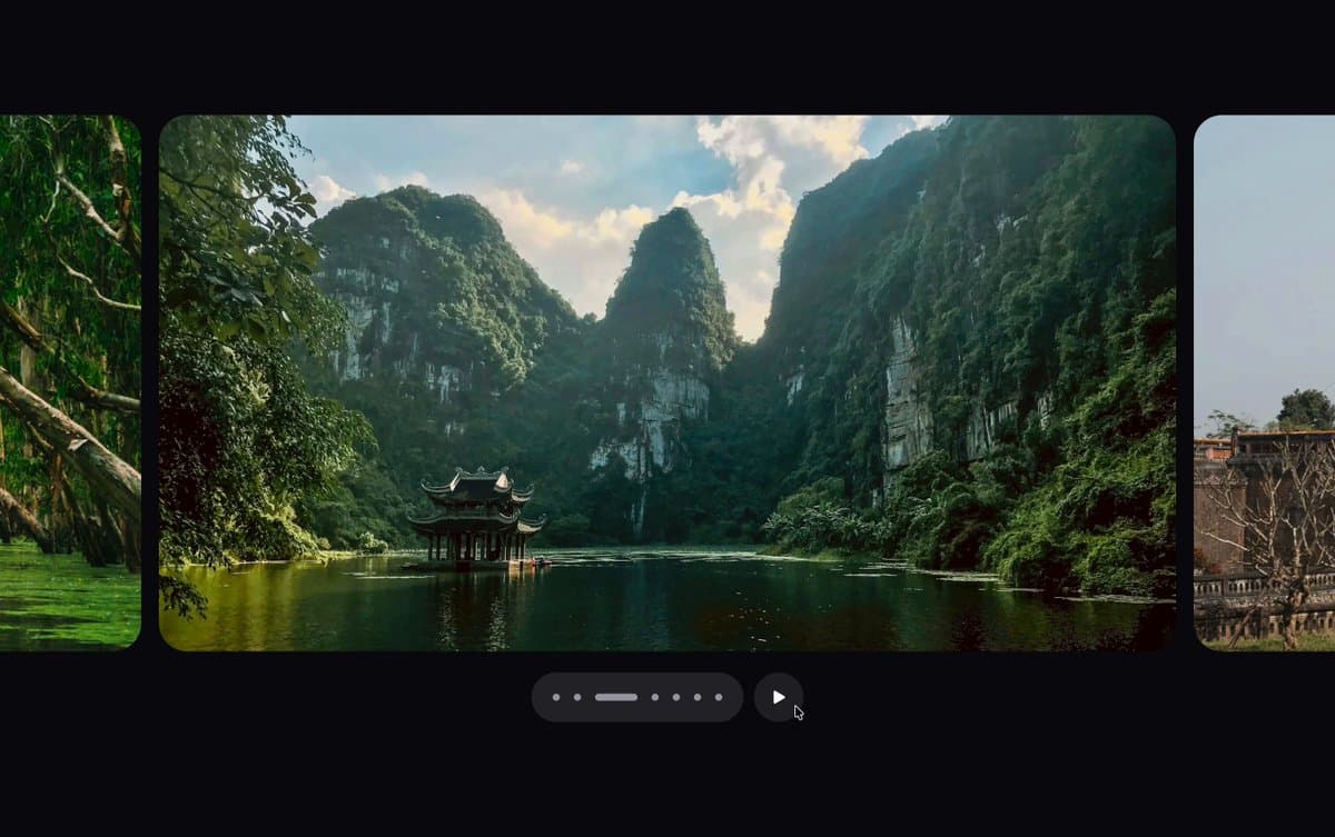 Scenic Travel Photo Carousel