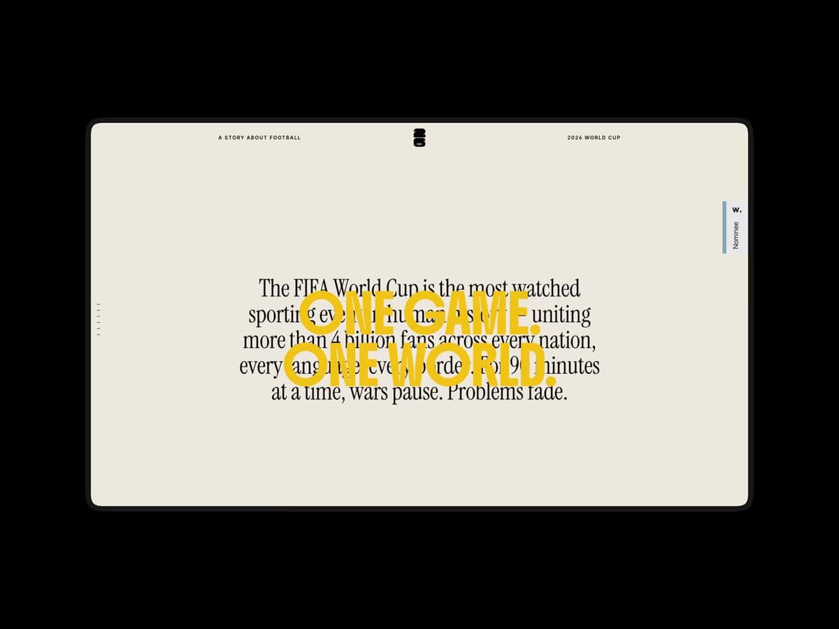 One Game One World Story