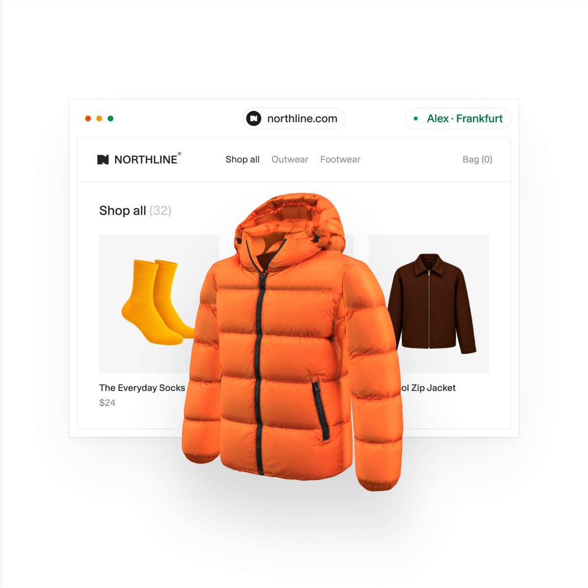 Northline Puffer Jacket Storefront