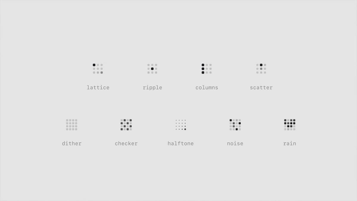 Pattern Generator Swatch Grid