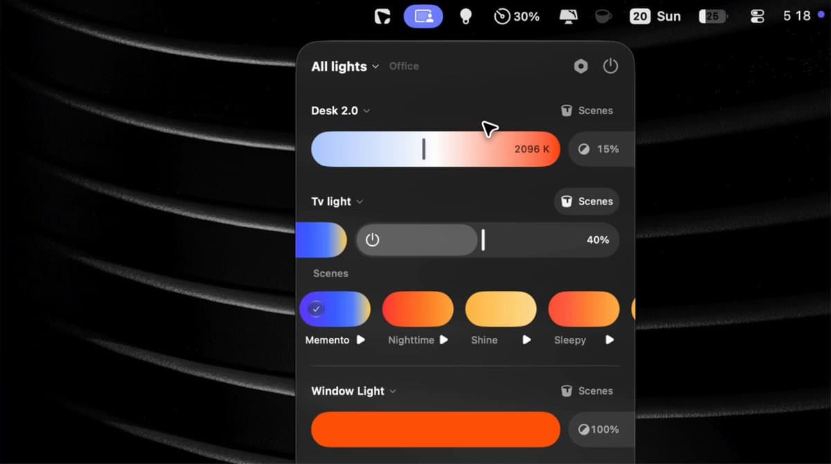 Smart Lights Control Panel