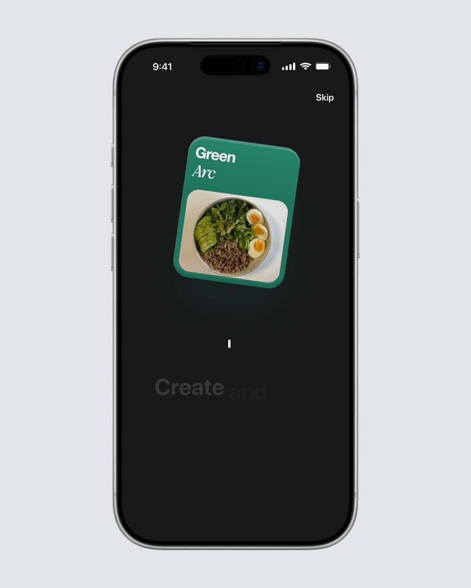 Green Arc Food Onboarding
