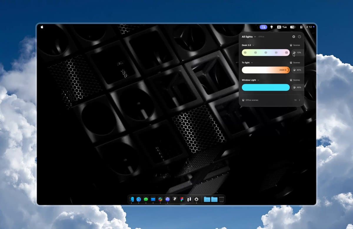 macOS Smart Lighting Widget
